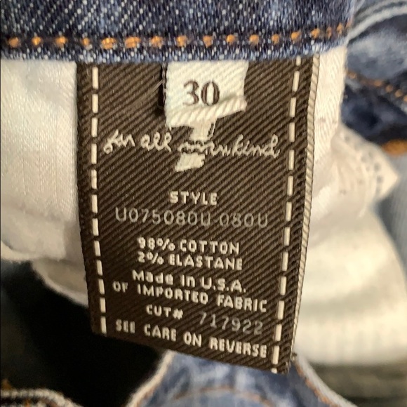 7 FOR ALL MANKIND FLARE JEANS SIZE 30 👖 - Picture 7 of 7